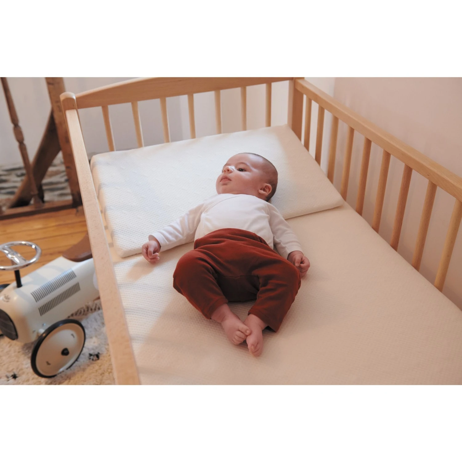 Lit En Bois 60x120 Cm Arthur Hybride Vieux Rose 14 Lit En Bois 60x120 Cm Arthur Hybride Vieux Rose – Image 12