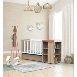 Lit évolutif Bébé Combiné 60x120 Cm En 90x190 Cm Nova Blanc Lin 12 Lit évolutif Bébé Combiné 60x120 Cm En 90x190 Cm Nova Blanc Lin -Magasin De Périphériques Pour Enfants lit combine 120x60 evolutif en 90x190 nova blanc lin sauthon meubles OD