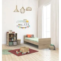 Lit évolutif Bébé Combiné 60x120 Cm En 90x190 Cm Nova Rose Canyon -Magasin De Périphériques Pour Enfants lit combine 120x60 evolutif en 90x190 nova rose canyon sauthon meubles OE