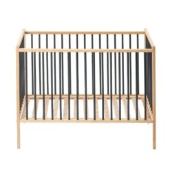 Lit En Bois 70x140 Cm Rémi Anthracite -Magasin De Périphériques Pour Enfants lit remi 70x140cm combelle OC
