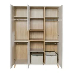 Armoire 4 Portes 1 Niche Loft - Argile -Magasin De Périphériques Pour Enfants loft armoire xl argile quax OC
