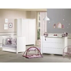 Commode 3 Tiroirs Loft Blanc -Magasin De Périphériques Pour Enfants loft blanc commode 3 tiroirs sur montants sauthon meubles OD