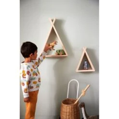Lot De 2 étagères Tipi Brut -Magasin De Périphériques Pour Enfants lot de 2 etageres tipi brut combelle OJ