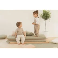 Matelas De Sol Monaco Linden Green -Magasin De Périphériques Pour Enfants mattress monaco 128x68x4 linden green nobodinoz OG