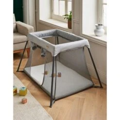 Lit Parapluie Gris -Magasin De Périphériques Pour Enfants mm21 lit de voyage parc noukies OF