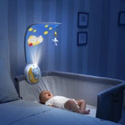 CHICCO Mobile Musical Projecteur Next2Moon First Dreams Bleu -Magasin De Périphériques Pour Enfants mobile next2moon bleu first dreams chicco jouets OF