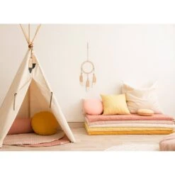 Matelas De Sol Monaco Bloom Pink -Magasin De Périphériques Pour Enfants monaco matress pure line bloom pink nobodinoz OD