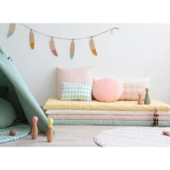 Matelas De Sol Monaco Provence Green -Magasin De Périphériques Pour Enfants monaco matress pure line provence green nobodinoz OB