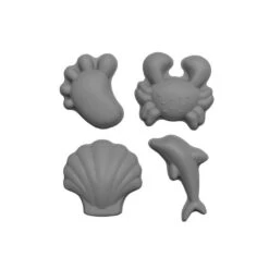 Scrunch Set De 4 Moules De Plage Gris