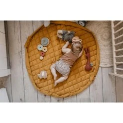 Play&Go Sac à Jouets / Tapis D'éveil 2 En 1 En Coton Bio Mustard Chai Tea 14 Play&Go Sac à Jouets / Tapis D'éveil 2 En 1 En Coton Bio Mustard Chai Tea -Magasin De Périphériques Pour Enfants mustard chai tea play go OF