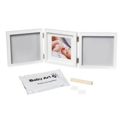 Cadre Empreinte Bébé 3 Volets My Baby Style Gris -Magasin De Périphériques Pour Enfants my baby style grey double baby art OC
