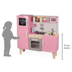Janod Maxi Cuisine Enfant En Bois Macaron -Magasin De Périphériques Pour Enfants new maxi cuisine macaron janod OC