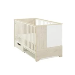 Option Tiroir De Lit Cosy Sacha Pin Blanchi -Magasin De Périphériques Pour Enfants option tiroir cosy blanc sacha l140 h17 p72 pin blanchi gautier meubles OC
