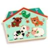 Djeco Puzzle Sonore Bois Ouaf Woof -Magasin De Périphériques Pour Enfants ouaf woof djeco OA