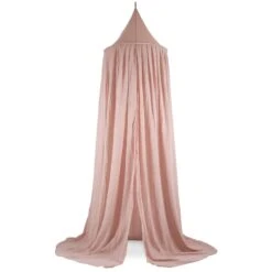 Jollein Pack Ciel De Lit Vintage 245 Cm Pale Pink + Flèche De Lit Blanche -Magasin De Périphériques Pour Enfants pack ciel de lit vintage 245 cm pale pink fleche de lit blanche jollein OB