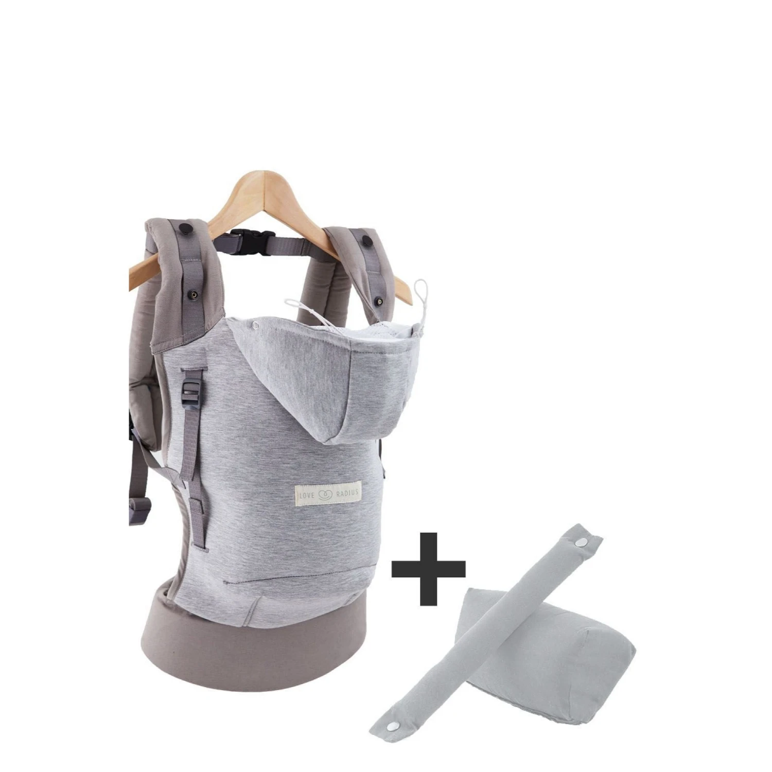 Pack évolution Porte Bébé Hoodiecarrier Gris Athlétique 3 Pack évolution Porte Bébé Hoodiecarrier Gris Athlétique