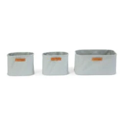 Childhome Lot De 3 Paniers à Suspendre Gris -Magasin De Périphériques Pour Enfants paniers a suspendre set de 3 gris clair childhome OE