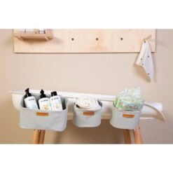 Childhome Lot De 3 Paniers à Suspendre Gris -Magasin De Périphériques Pour Enfants paniers a suspendre set de 3 gris clair childhome OH