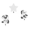 Lot De 3 Patères Panda Chao Chao 1 Lot De 3 Patères Panda Chao Chao -Magasin De Périphériques Pour Enfants pateres set de 3 panda sauthon OA