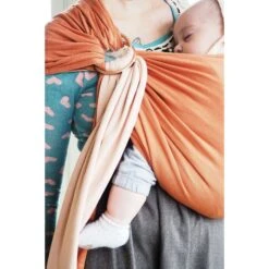 Petite écharpe De Portage Sans Nœud Nude Et Caramel -Magasin De Périphériques Pour Enfants petite echarpe sans noeud nudecaramel love radius OD