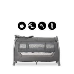 HAUCK Lit Parapluie 3 En 1 Sleep N Play Relax Center Mélange Charbon -Magasin De Périphériques Pour Enfants play n relax center melange charcoal hauck OC