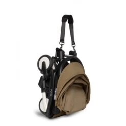 Babyzen Poussette YOYO² Pack 6+ - Cadre Blanc - Toffee -Magasin De Périphériques Pour Enfants poussette yoyo pack 6 cadre blanc toffee babyzen OE