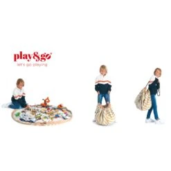 Play&Go Grand Sac à Jouets / Tapis De Jeu 2 En 1 Stripes Mustard -Magasin De Périphériques Pour Enfants prints stripes mustard size140cm play go OE