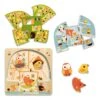 Djeco Puzzle Bois 3 Niveaux Chez-nut -Magasin De Périphériques Pour Enfants puzzle 3 niveaux cabane dans les arbres 3786 OA