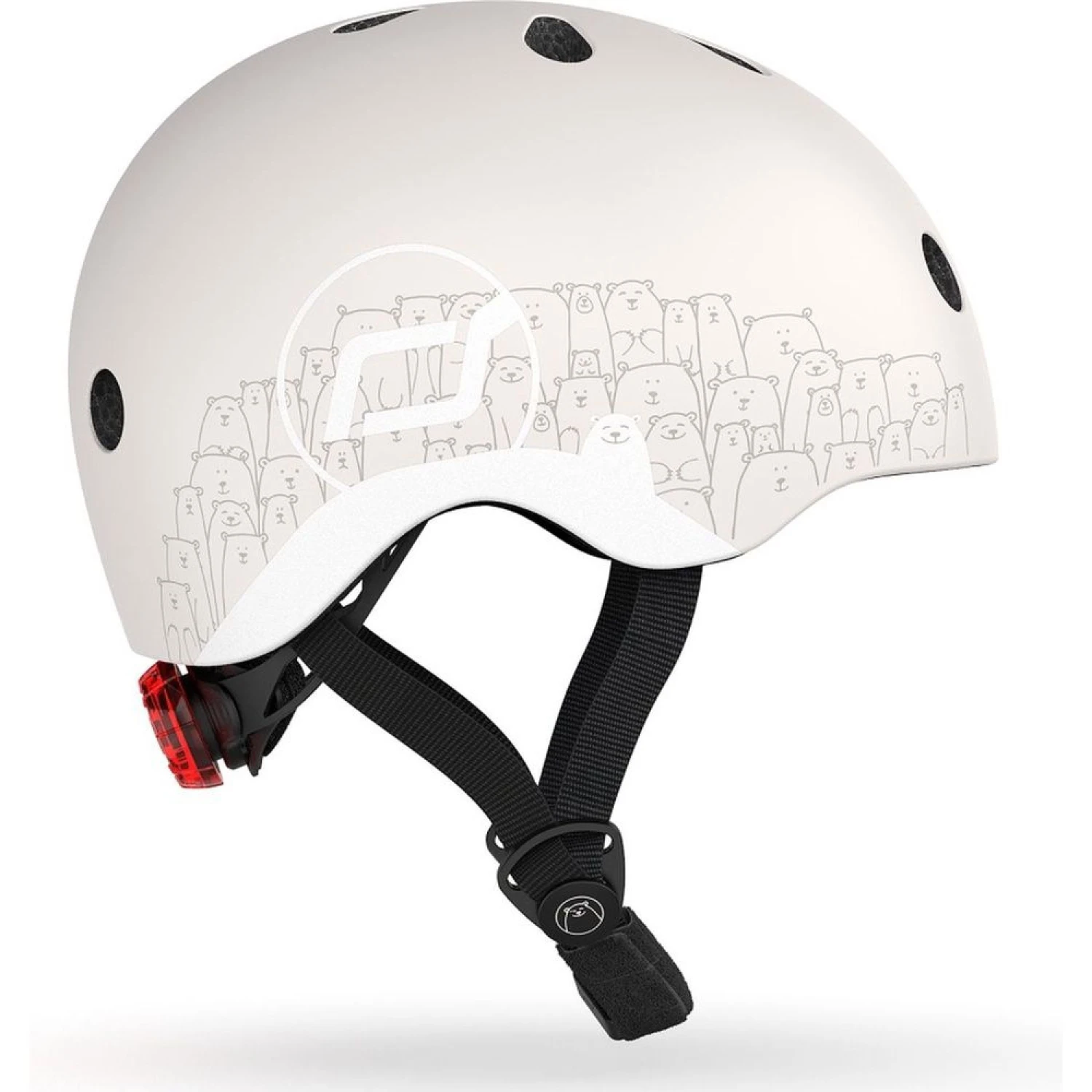 Scoot & Ride Casque Pour Enfant Taille XS Beige Réfléchissant 4 Scoot & Ride Casque Pour Enfant Taille XS Beige Réfléchissant – Image 3