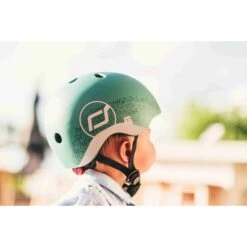 Scoot & Ride Casque Pour Enfant Taille XS Vert Foret Réfléchissant -Magasin De Périphériques Pour Enfants sr casque xs vert foret reflechissant scoot ride OD