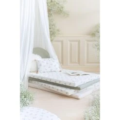 Matelas De Sol Coton Bio St Barth - Flore 11 Matelas De Sol Coton Bio St Barth - Flore -Magasin De Périphériques Pour Enfants st barth mattress 60x120x4 nobodinoz OE