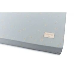 Matelas De Sol Coton Bio St Barth Willow Soft Blue -Magasin De Périphériques Pour Enfants st barth mattress 60x120x4 willow soft blue nobodinoz OD