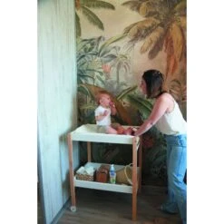 Table à Langer Avec 2 Plateaux Margot Hybride Gris -Magasin De Périphériques Pour Enfants table a langer margot 2 plateaux et repose serviette combelle 313011 OD