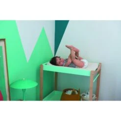Table à Langer Avec 2 Plateaux Margot Vernis Naturel -Magasin De Périphériques Pour Enfants table a langer margot 2 plateaux et repose serviette combelle OK