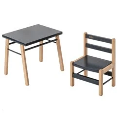 Petite Table Enfant Gabriel Anthracite -Magasin De Périphériques Pour Enfants table enfant combelle OG