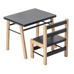 Petite Table Enfant Gabriel Anthracite -Magasin De Périphériques Pour Enfants table enfant combelle OH
