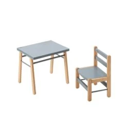 Petite Table Enfant Gabriel Hybride Bleu Gris -Magasin De Périphériques Pour Enfants table enfant gabriel hybride bleu gris combelle 367688 OH