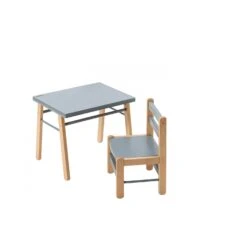 Petite Table Enfant Gabriel Hybride Bleu Gris -Magasin De Périphériques Pour Enfants table enfant gabriel hybride bleu gris combelle 367688 OI