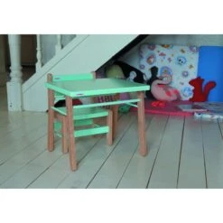 Petite Table Enfant Gabriel Hybride Bleu Gris -Magasin De Périphériques Pour Enfants table enfant gabriel hybride bleu gris combelle 367688 OQ