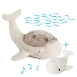 Cloud-B Veilleuse Bébé Projection Plafond Musicale Famille Baleine Tranquille Blanche -Magasin De Périphériques Pour Enfants tranquil whale family blanc cloud b OC