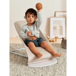 BabyBjörn Transat Bébé Balance Soft Coton Et Jersey Beige Et Gris Cadre Gris Clair -Magasin De Périphériques Pour Enfants transat balance soft cadre gris clair cotonjersey beigegris babybjorn OC