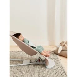 BabyBjörn Transat Bébé Balance Soft Coton Et Jersey Beige Et Gris Cadre Gris Clair -Magasin De Périphériques Pour Enfants transat balance soft cadre gris clair cotonjersey beigegris babybjorn OF