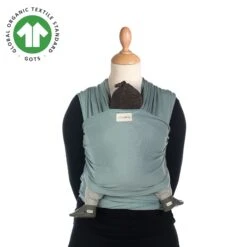 Écharpe De Portage Tricot-Slen Bio Silver Blue