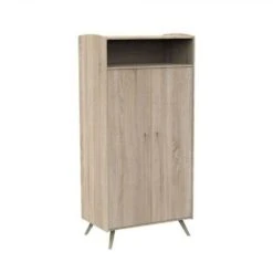 Chambre Trio Lit Bébé 60x120 Cm + Commode 3 Tiroirs + Armoire Access Bois -Magasin De Périphériques Pour Enfants trio lit bebe 120x60 commode 3 tiroirs armoire access bois sauthon meubles OE