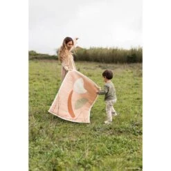 Plaid Matelassé 73x95 Cm Tulipe -Magasin De Périphériques Pour Enfants tulip quilted blanket 73x95 nobodinoz OG