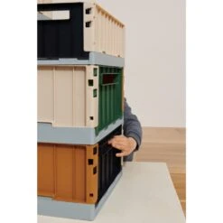 Liewood Lot De 2 Boîtes De Rangement Weston Taille M Sea Blue Mix -Magasin De Périphériques Pour Enfants weston storage box m 2 pack 6915 sea blue mix liewood OC